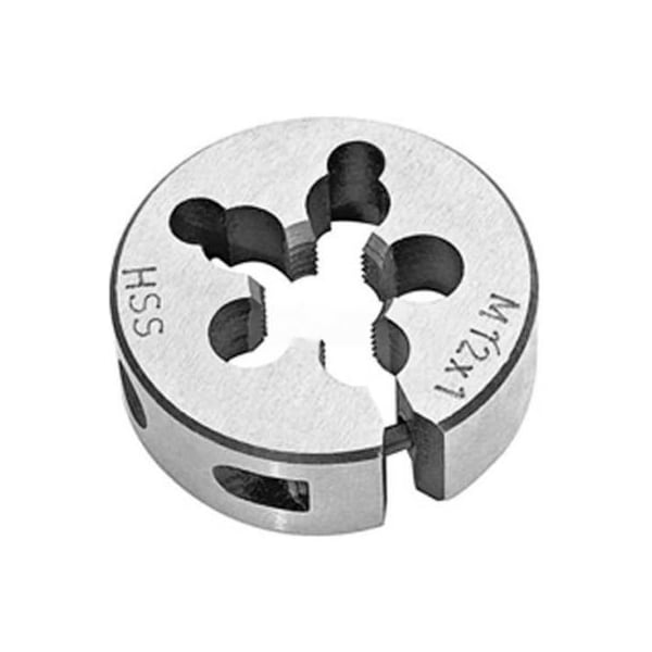 Toolmex M12x1.0 HSS, Import Round Adjustable Die, Metric, Left Hand, 1" OD 5-809-190 - main